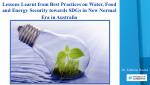 Webinar Regional Water-Food-Energy Security towards SDGs in New Normal Era