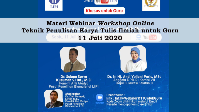 BG Webinar Workshop Publikasi di Jurnal Internasional Bereputasi Menengah dan Tinggi