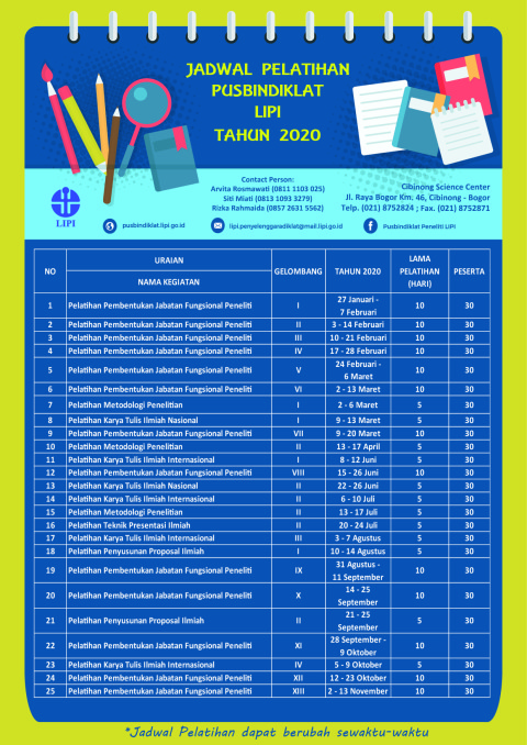 JADWAL DIKLAT rev1